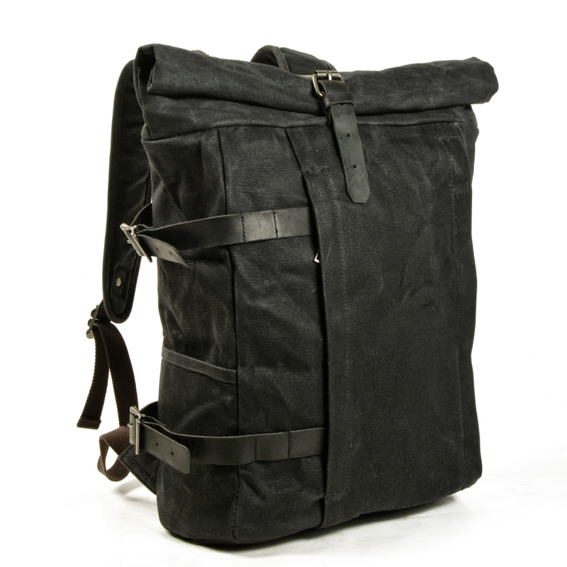 Canvas Backpack Casual - Sac à dos antivol multifonctionnel, sac