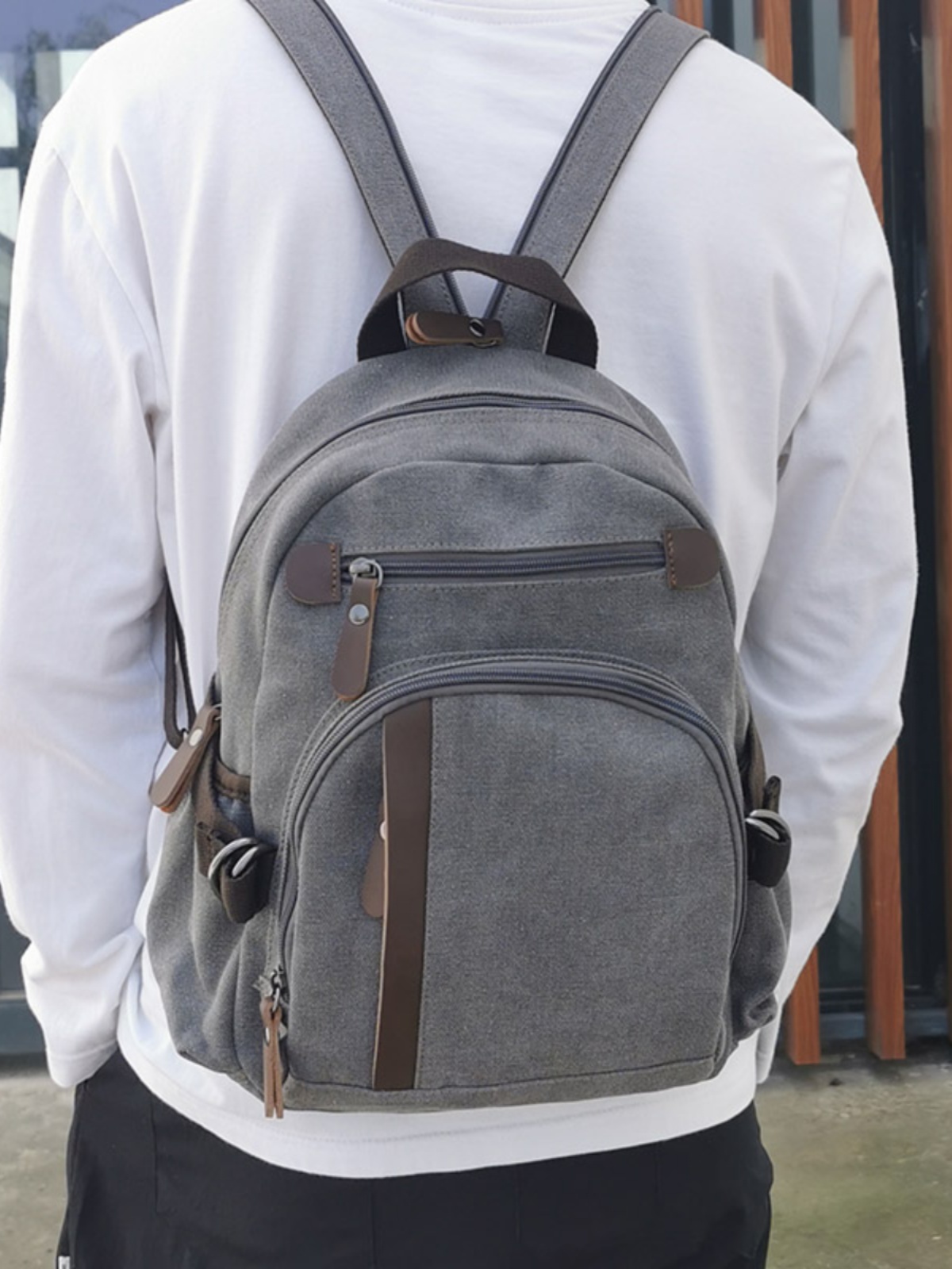 Canvas Backpack Casual - Petit sac à dos en toile