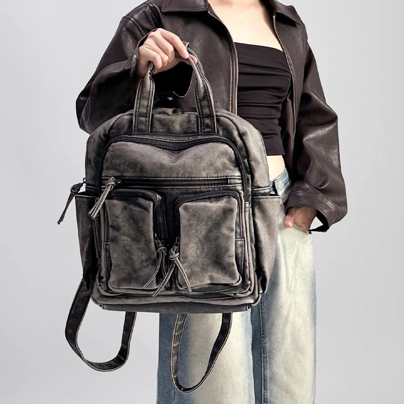Sacs à dos de luxe en cuir Pu  - Leather Backpack Vintage avis et prix