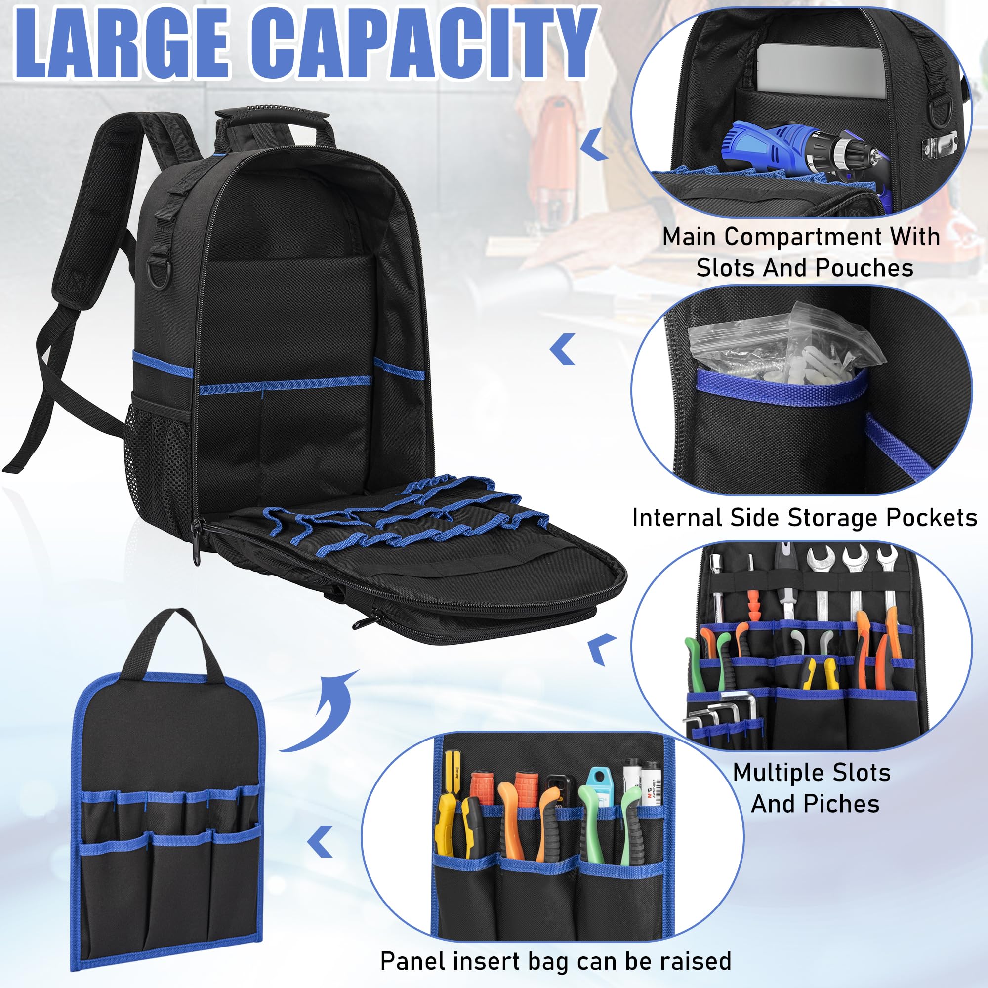 Sac à dos robuste pour outils  - Backpack Insert Organizer avis et prix